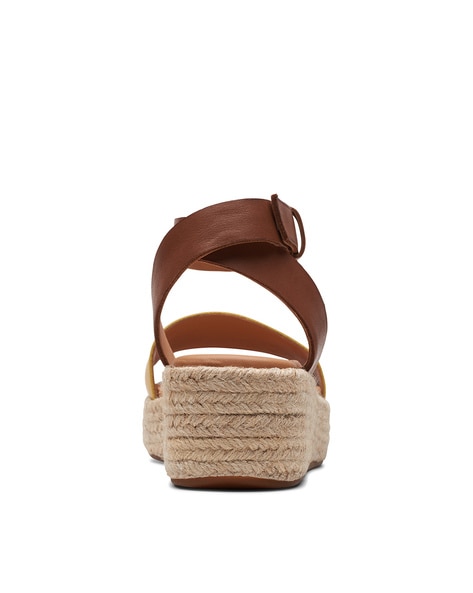 Cognac espadrille online sandals