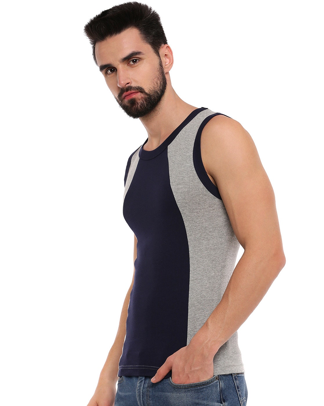 Buy RAMRAJ Men White Cotton Innerwear Vest Pack of 4 Online at