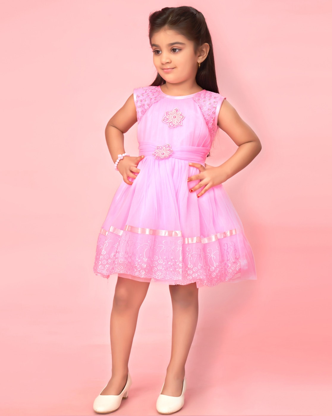 Beautiful pink baby frock – babiesfrock