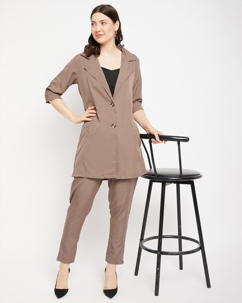 Womens on sale lapel coat