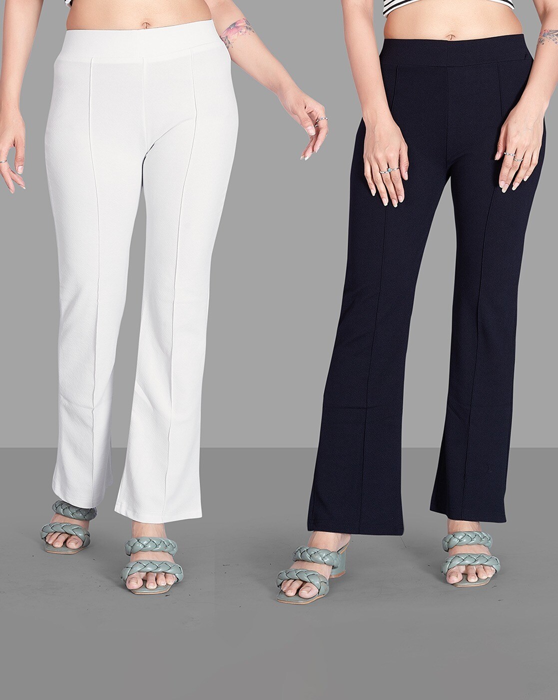 Buy Black Trousers & Pants for Women by Vastrawada Online