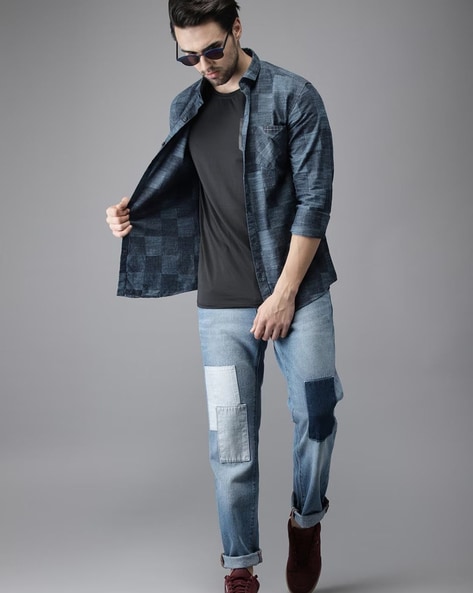 Mens Distressed Straight Denim Oversized Jeans Men Streetwear Casual Pants  From Xmlongbida, $25.42 | DHgate.Com