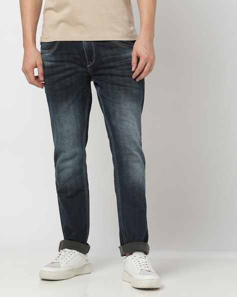 Buy John Players Men Blue Slim Fit Low Rise Stretchable Jeans - Jeans for  Men 1539523 | Myntra