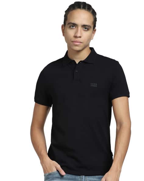 Jack & Jones Slim Fit Logo Print Polo T-Shirt