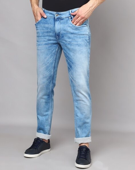 Mufti Men Mid-Wash Slim Fit Jeans