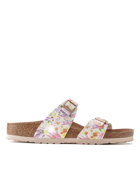 Dolce&Gabbana Floral Silk Ankle-Strap Platform Sandals | Neiman Marcus