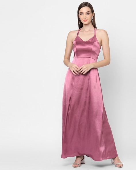 Buy Satin Slit Prom Coctail Dress XSmall Aqua Green at Amazonin