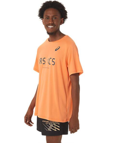asics orange t shirt