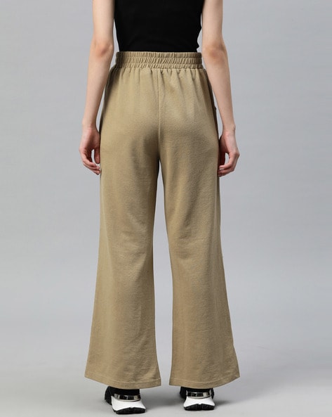 Flared Track Pants with Elasticated Waist