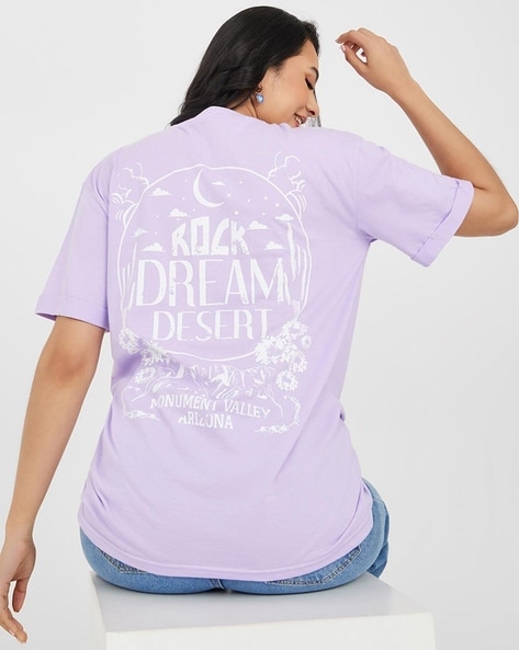 Buy Purple Tshirts for Women by Styli Online