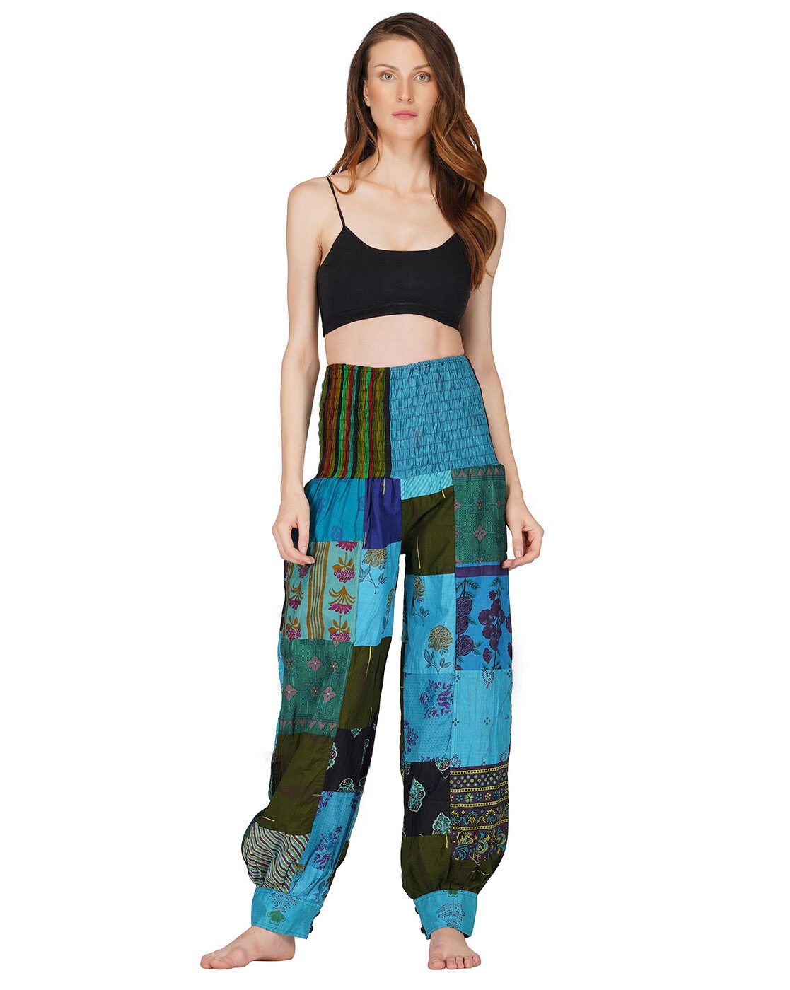 Buy Multicoloured Salwars & Churidars for Women by Fressia Fabrics Online