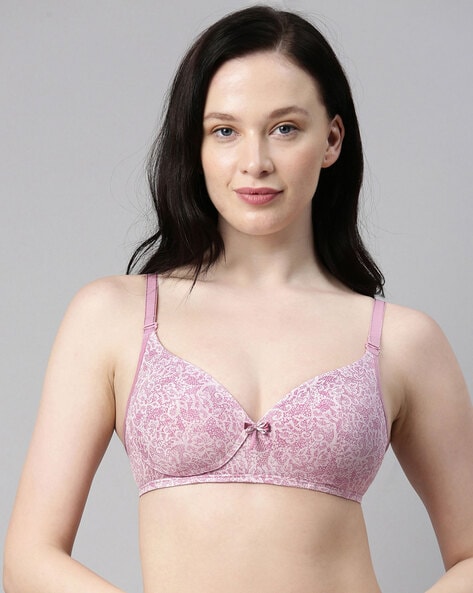 Enamor Women's Padded Wired Lace Bra – Online Shopping site in India
