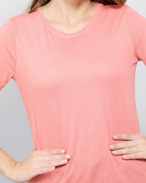 Marks & Spencer RELAXED FIT CREW NECK - Basic T-shirt - peach