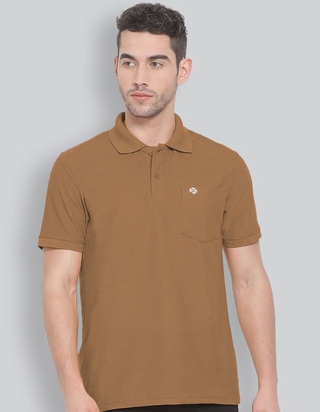 Regular Fit Polo T-Shirt with Patch Pocket
