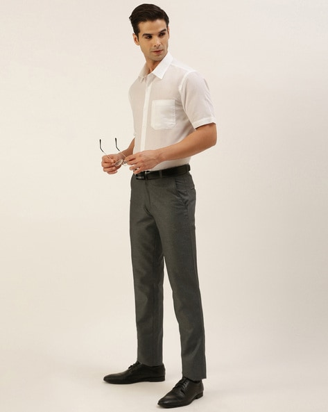 RAMRAJ COTTON Men White Pure Cotton Half Sleeve Prestigious Fit Shirt (38)  : Amazon.in: Clothing & Accessories