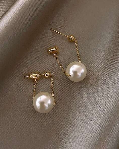 Double Sided Fresh Water Pearl Stud Earring at Rs 450/piece | Freshwater Pearl  Earring in Ghaziabad | ID: 11808573688