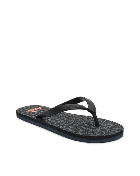 Buy PUMA Black-PUMA Black Flip Flop & Slippers for Men by PUMA Online |  Ajio.com