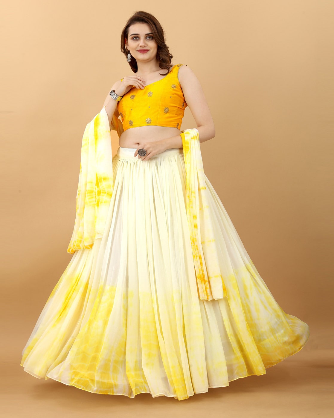 Tie & Dye Lehenga Set – Anjanase