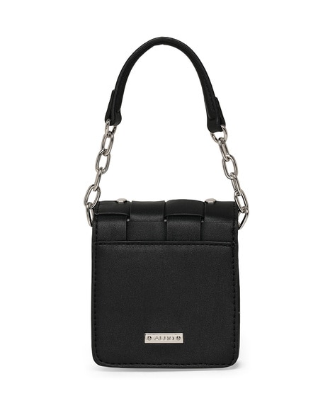 Black Crossbody Purse With Chain Strap