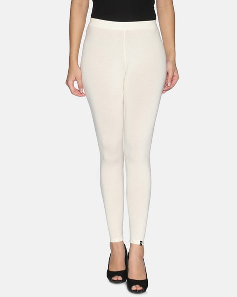 White Ankle Length Leggings