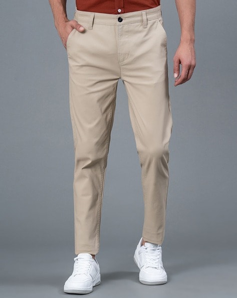 Buy Red Tape Men Grey Solid Slim fit Regular trousers Online at Low Prices  in India  Paytmmallcom