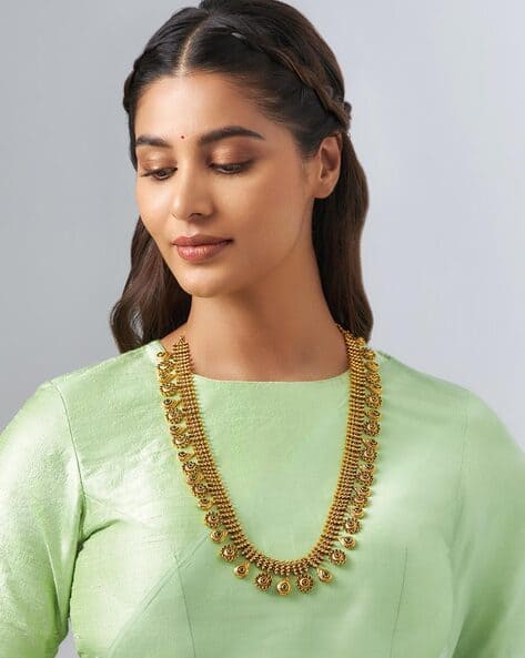 Buy Green Necklaces Pendants for Women by Kushal's Fashion