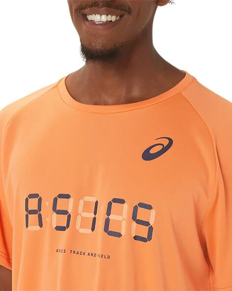 asics orange t shirt