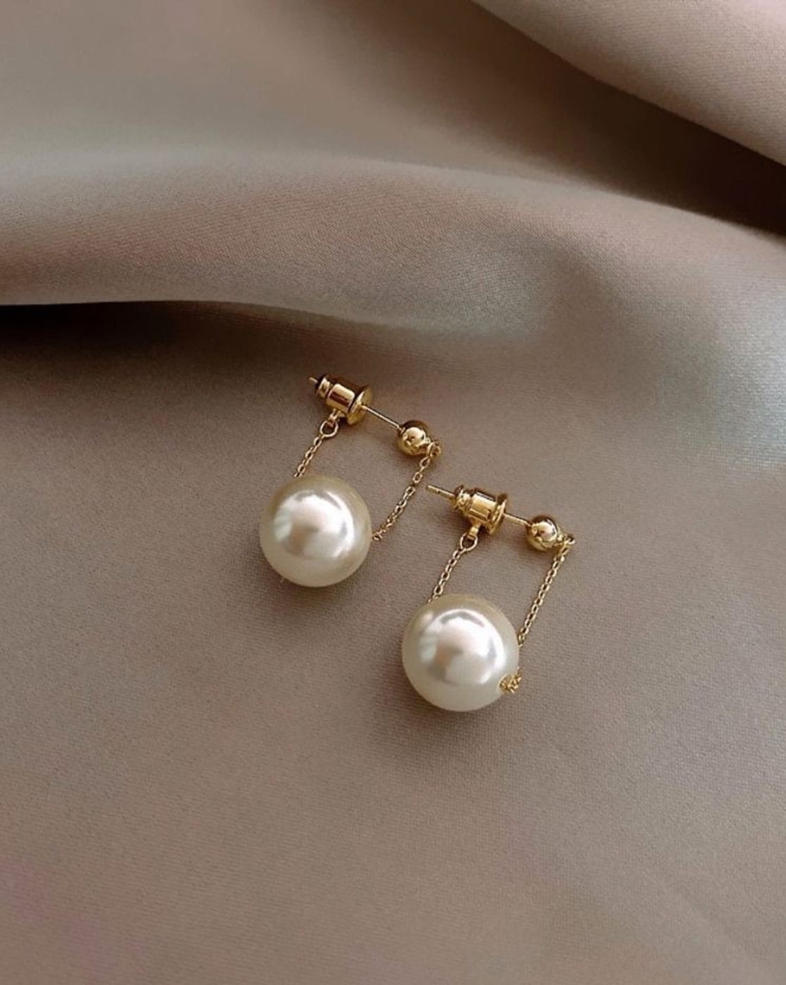 Big Pearl Stud Earrings with American Diamonds for Office - Bubble Pearl  Studs Earrings by Blingvine