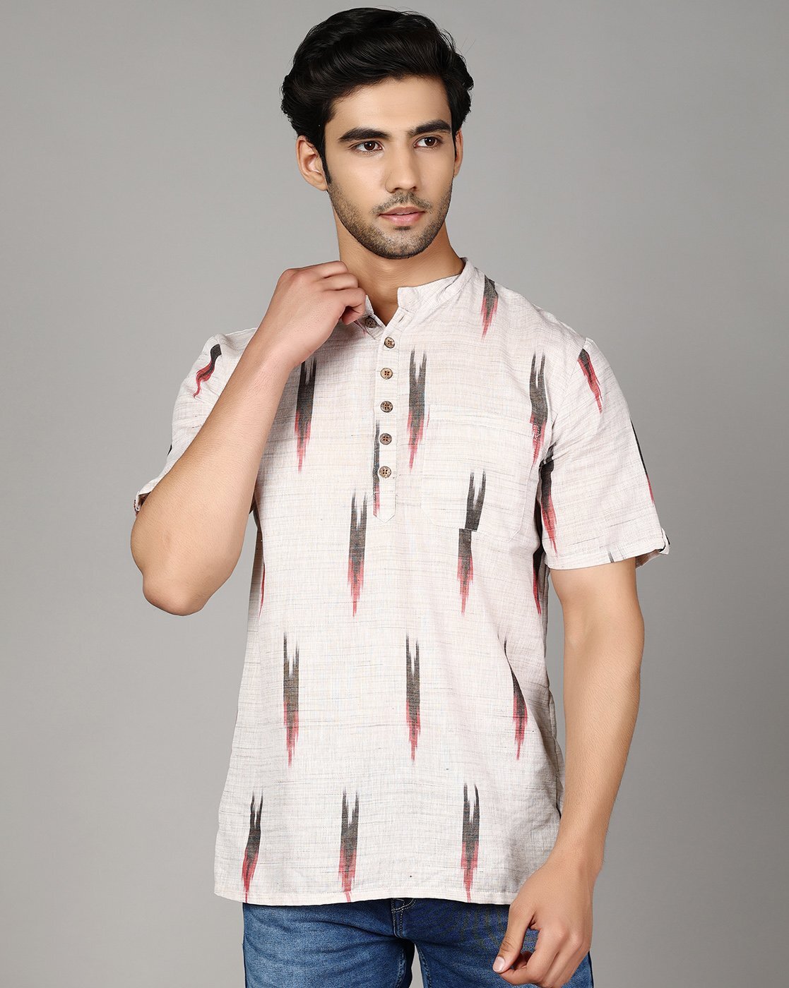 Buy Men's Designer Short Kurta , Cotton Kurta , Wedding Fancy Kurta Indian  Ethnic Dress Traditional Kurta Solid Colors All Sizes and More Colors  Online in India - Etsy