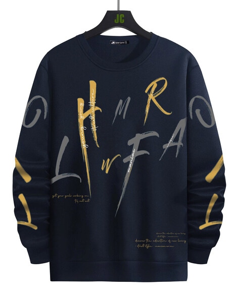 Typographic Print Slim Fit T-Shirt