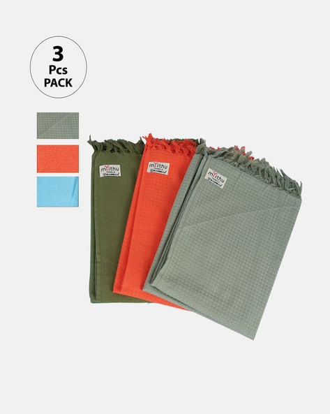 Buy Multicoloured Towels Bath Robes for Home Kitchen by Ramraj