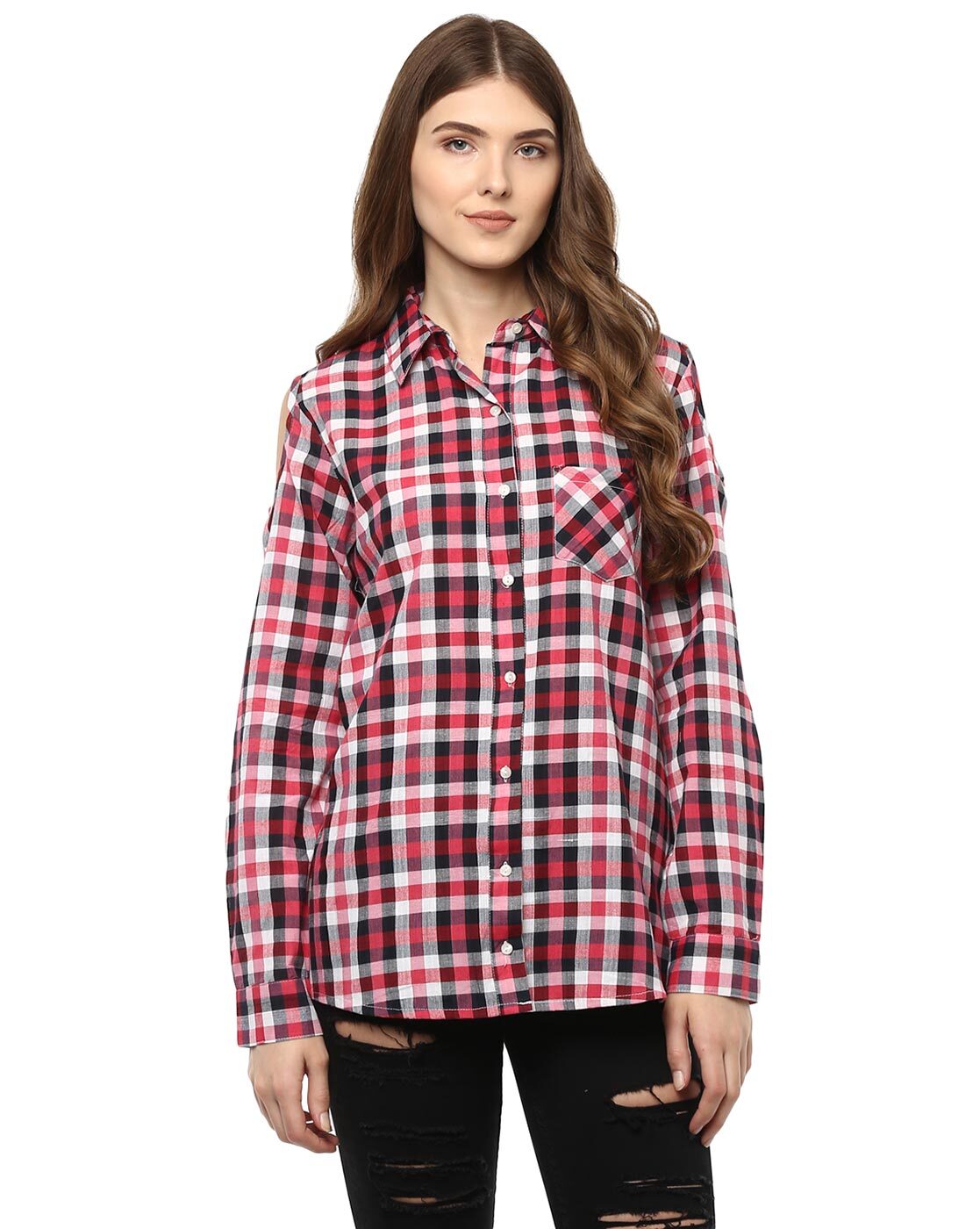 Buy Multicoloured Shirts for Women by ONE FEMME Online