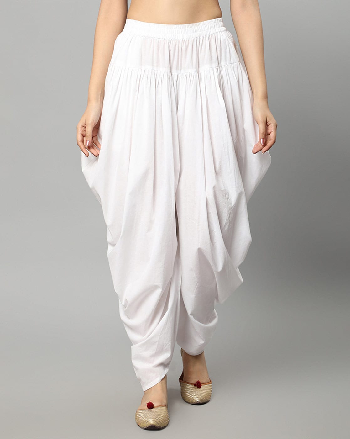 Buy STRICKLIN Women's Rayon Traditional Dhoti Pants Patiala Salwar Bottom  Wear | Ethnic Wear Relaxed Stylish Loose Fit | Harem Pants - WHITE Online  at Best Prices in India - JioMart.