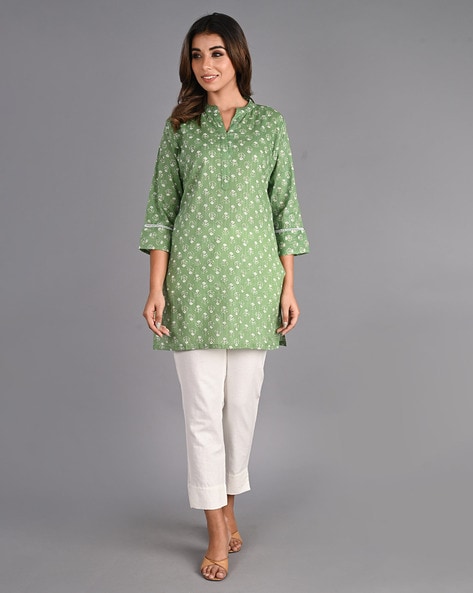 Buy Green Kurtas & Kurtis for Women by Jaipur Kurti Online | Ajio.com