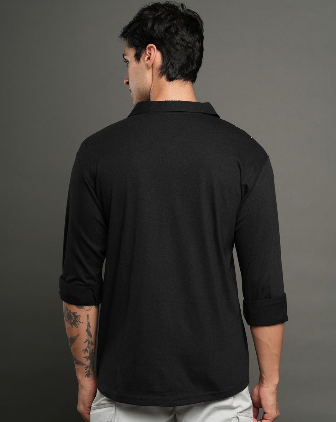 Black Embellished Shirt 3944206.htm - Buy Black Embellished Shirt  3944206.htm online in India