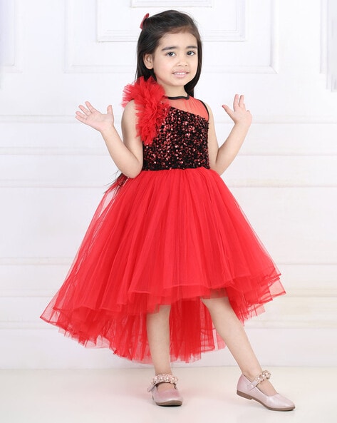 Buy Aarika Kids Pink & Red Printed Gown for Girls Clothing Online @ Tata  CLiQ-mncb.edu.vn