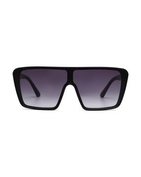 Purple Flat Top Shield Sunglasses