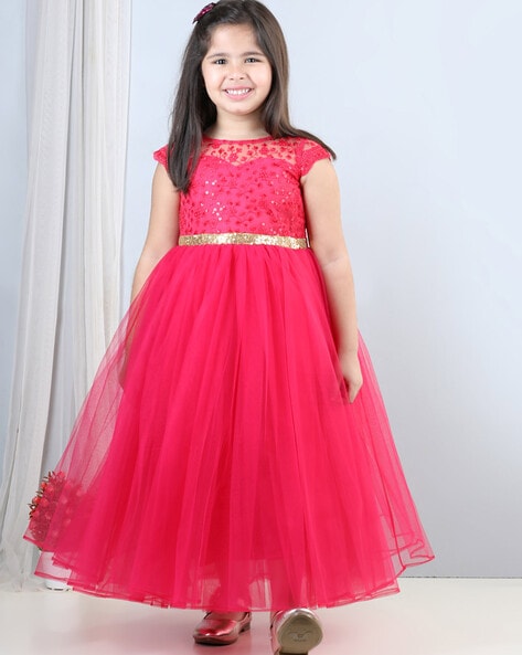 Buy Orange Dresses & Frocks for Girls by TOY BALLOON Online | Ajio.com