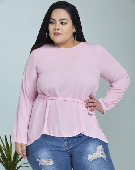 Buy Pink Tops for Women by WILD U Online Ajio