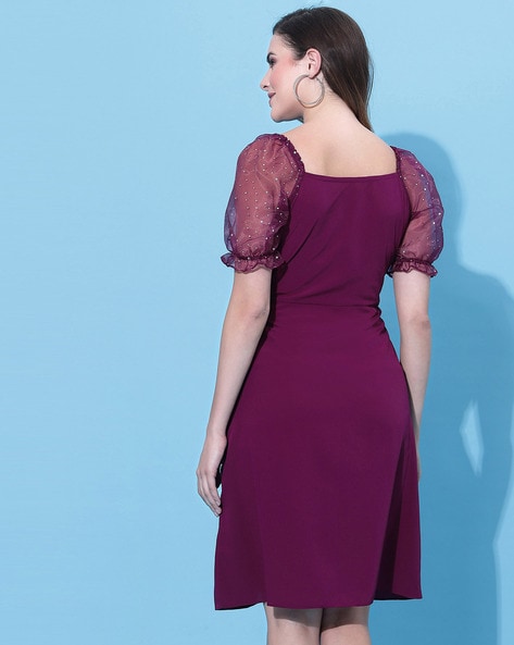 Buy Wine Dresses for Women by SELVIA Online