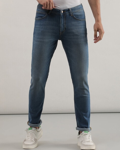 Lee Heavily Washed Skinny Fit Jeans