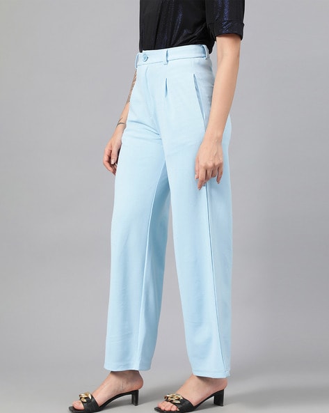 High-Rise Straight Fit Pants