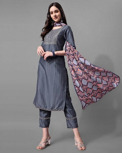 Indo Westen Grey Leggings, Gown, Tunics and Kurtis Online Shopping