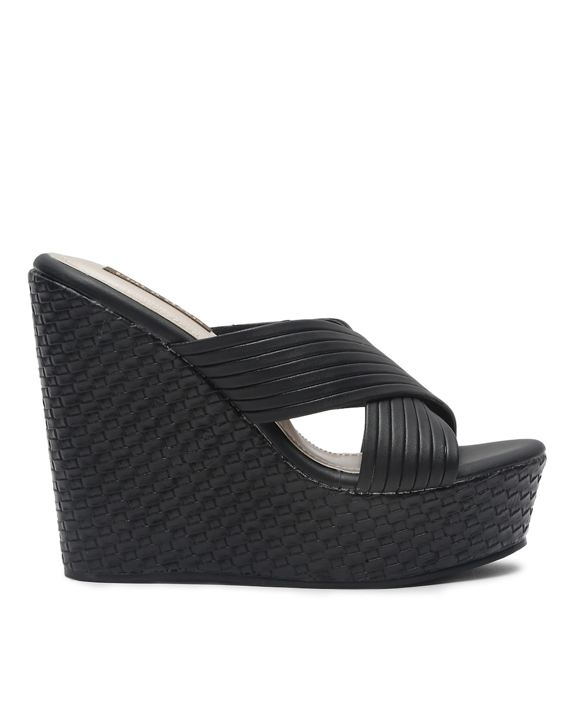 Amazon.com | Allegra K Women's Wood Wedges Platform Black Wedge Sandals -  5.5 M US | Platforms & Wedges