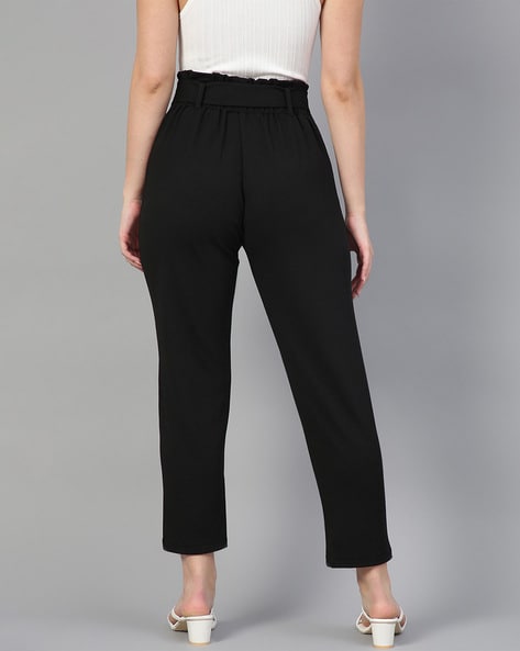 Buy US Polo Assn Women Pleated Front Side Tape Trousers  NNNOWcom