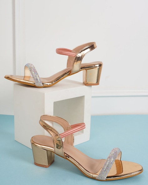 Rose Gold Metallic Block Heel Platform Sandals New Look from NEW LOOK on 21  Buttons