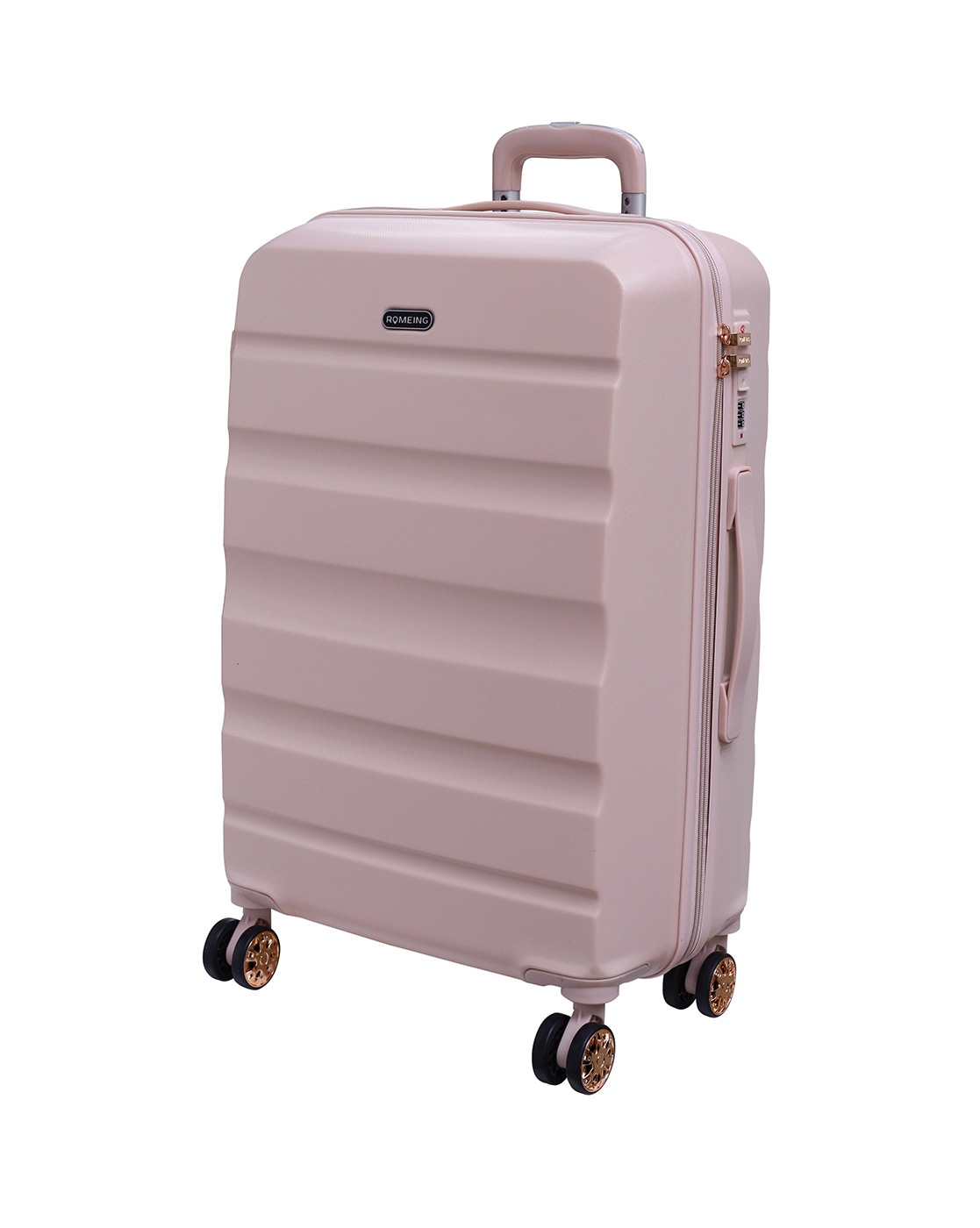 Buy ROMEING Siena Polycarbonate Hardside Spinner Luggage 3 Piece Set  Trolley Bags (Silver) (55, 65 & 75 cms) Online at desertcartINDIA