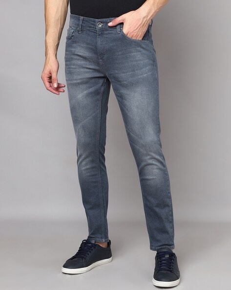 Spykar Mid-Wash Low-Rise Jeans