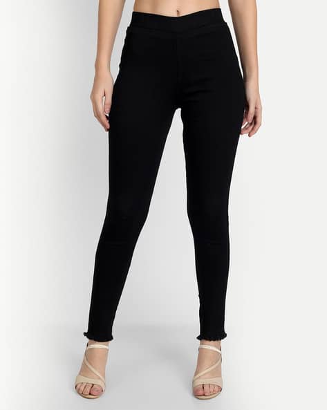 Buy Black Jeans Jeggings for Women by ANGELFAB Online