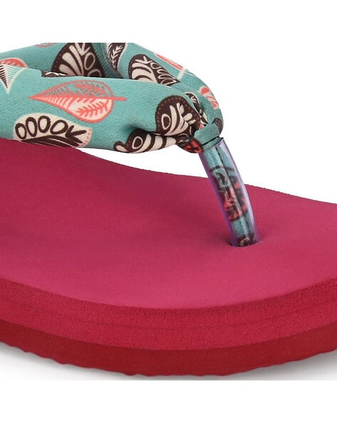 Buy Pink Flip Flop Slippers for Women by HIROLAS Online Ajio